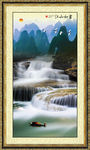 竖幅山水画