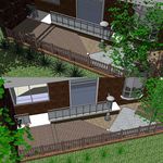sketchup小花园景观模