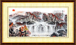 山水画流水生财