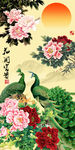 钻石画十字绣花开富贵