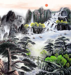 山水国画