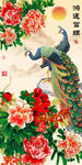 钻石画十字绣花开富贵