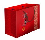 茶叶手提袋展开图