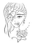 美女插画
