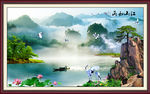 巨幅山水画