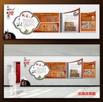中国书画走廊文化造型展板
