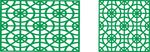 矢量雕花图案 现代镂空雕花