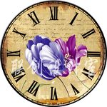 欧美花卉挂钟破钟