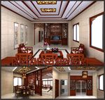 中式客厅餐厅