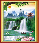 山水画  山水风景