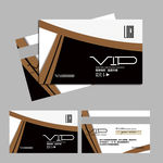 黑色皮艺皮具公司VIP贵宾卡