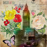 无框画 复古 欧美风格