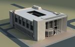 图书馆3D 模型