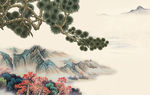 意境山水背景