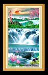 山水瀑布