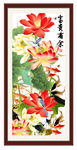 荷花国画