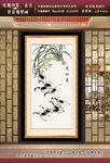 国画虾 玄关装饰画