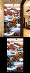 流水生财玄关