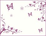 蝴蝶背景花纹