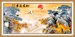 背景墙 松鹤延年