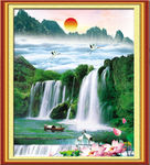 山水画 山水风景