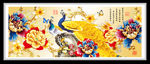 金色孔雀牡丹 装饰画