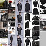 男装春季绵羊皮衣针织皮衣详情页