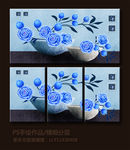 无框画花卉