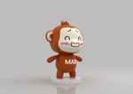 3D monkey 模型