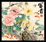 牡丹装饰画