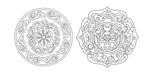 藏族工艺美术花纹用具器皿花纹