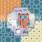 卡通猫头鹰装饰画