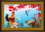 国画 公鸡