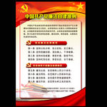 中国共产党廉洁自律准则展板