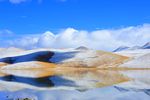 纳木错雪山倒影