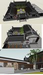 中式四合院建筑草图大师SU模型