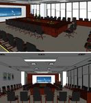 会议室桌椅草图大师SU模型