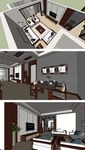 中式室内设计方案草图大师模型