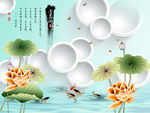 3D爱莲说荷花