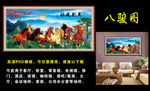 马到成功八骏图