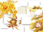 牡丹荷花图