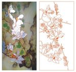 玉兰花 浮雕