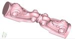 家具脚腿3d立体图