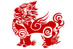 麒麟剪纸