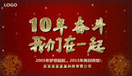 10周年年会展板