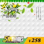 春暖花开春季淘宝直通车主图设计