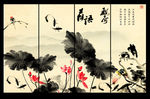 水墨画荷花