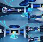 企业展厅设计效果图