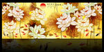 荷花装饰画