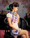 旗袍女人插画